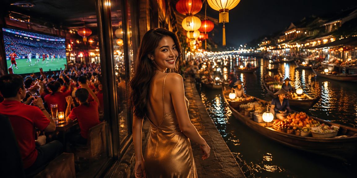 Người dùng Hà Nội xem thông tin giao dịch tài chính trực tuyến tại chợ đêm